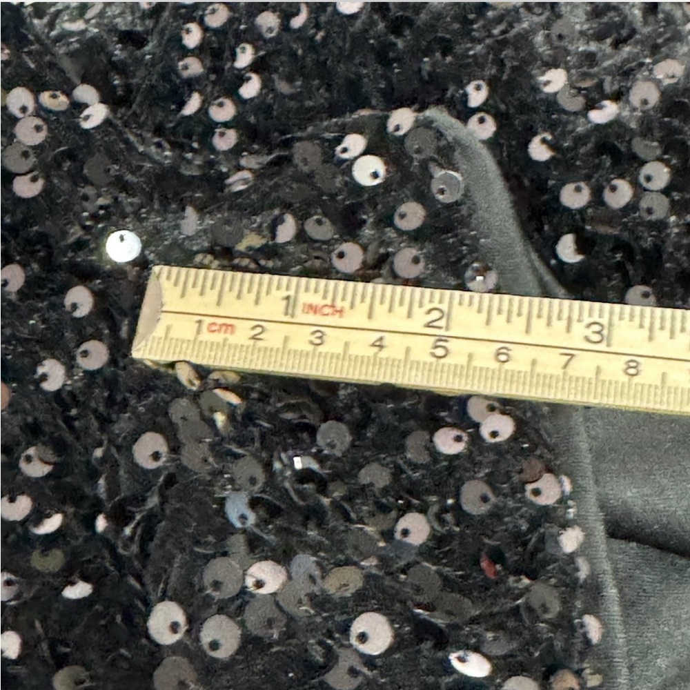 Shein Black Sequin High Waist Sparkle‎ Party Disco Glitter Girls Sz 9 Shorts - Picture 5 of 5